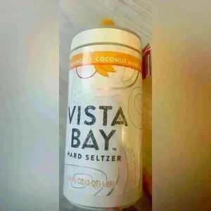 64 Ounce Crofton Vista Bay Hard Seltzer Giant Sipper W/Straw Coconut Mango new